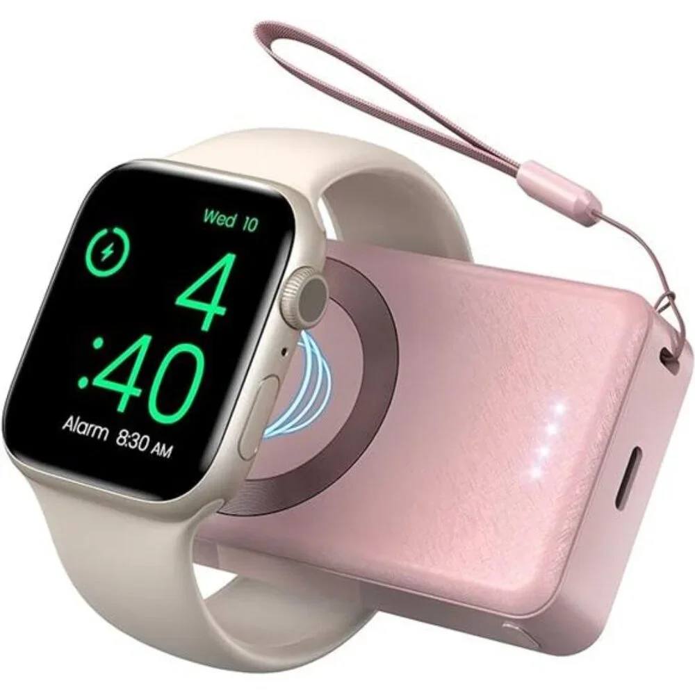 Portable Charger for Apple Watch, 4000mAh iWatch Charger Power Bank Wireless